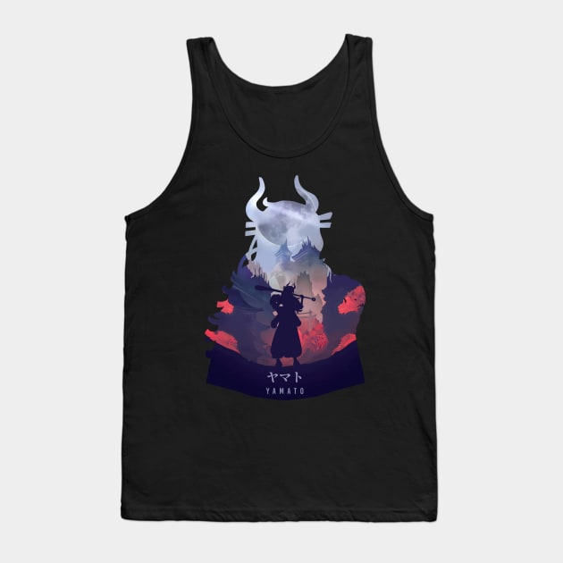 Yamato - Dark Illusion Tank Top by The Artz